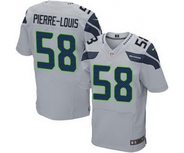 Men's Seattle Seahawks #58 Kevin Pierre-Louis Gray Alternate NFL Nike Elite Jersey