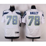 Men's Seattle Seahawks #78 Alvin Bailey White Road NFL Nike Elite Jersey