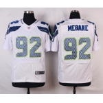 Men's Seattle Seahawks #92 Brandon Mebane White Road NFL Nike Elite Jersey