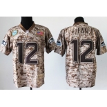 Nike Seattle Seahawks #12 Fan 2013 USMC Camo Elite Jersey