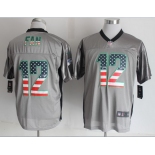 Nike Seattle Seahawks #12 Fan 2014 USA Flag Fashion Gray Elite Jersey