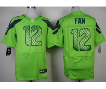 Nike Seattle Seahawks #12 Fan Green Elite Jersey