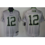 Nike Seattle Seahawks #12 Fan Lights Out Gray Elite Jersey