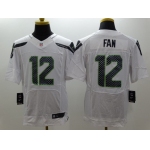 Nike Seattle Seahawks #12 Fan White Elite Jersey