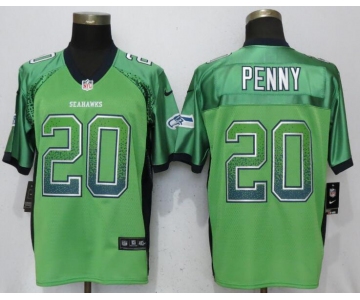 Nike Seattle Seahawks #20 Rashaad Penny Green Drift Fashion Elite Jersey