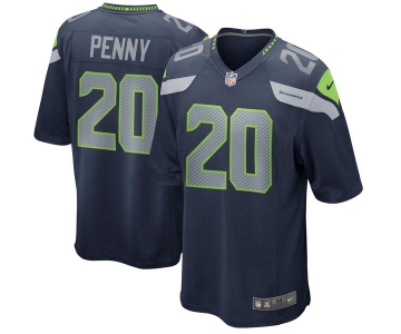 Nike Seattle Seahawks #20 Rashaad Penny Navy 2018 NFL Draft Pick Elite Jersey