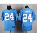 Nike Seattle Seahawks #24 Marshawn Lynch Light Blue Elite Jersey