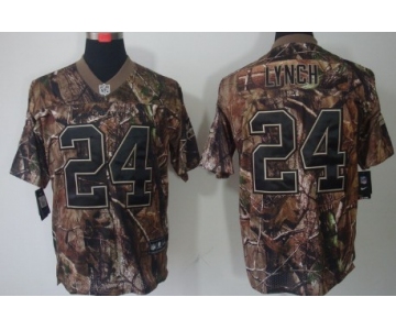 Nike Seattle Seahawks #24 Marshawn Lynch Realtree Camo Elite Jersey