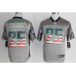Nike Seattle Seahawks #25 Richard Sherman 2014 USA Flag Fashion Gray Elite Jersey