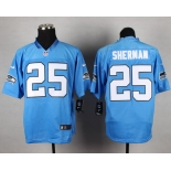 Nike Seattle Seahawks #25 Richard Sherman Light Blue Elite Jersey