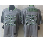 Nike Seattle Seahawks #25 Richard Sherman Lights Out Gray Ornamented Elite Jersey