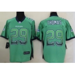 Nike Seattle Seahawks #29 Earl Thomas Drift Fashion Green Elite Jersey