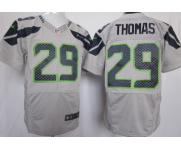 Nike Seattle Seahawks #29 Earl Thomas Gray Elite Jersey