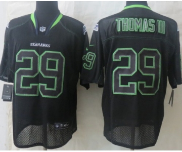 Nike Seattle Seahawks #29 Earl Thomas III Lights Out Black Elite Jersey