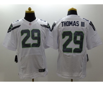 Nike Seattle Seahawks #29 Earl Thomas III White Elite Jersey