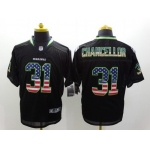 Nike Seattle Seahawks #31 Kam Chancellor 2014 USA Flag Fashion Black Elite Jersey