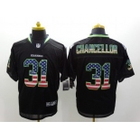 Nike Seattle Seahawks #31 Kam Chancellor 2014 USA Flag Fashion Black Elite Jersey