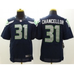 Nike Seattle Seahawks #31 Kam Chancellor Navy Blue Elite Jersey