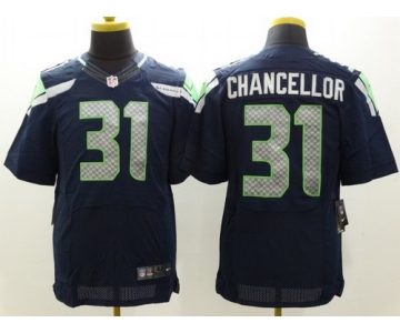 Nike Seattle Seahawks #31 Kam Chancellor Navy Blue Elite Jersey