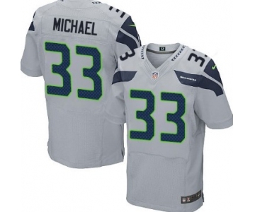 Nike Seattle Seahawks #33 Christine Michael Gray Elite Jersey