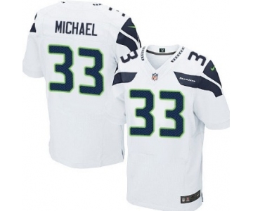 Nike Seattle Seahawks #33 Christine Michael White Elite Jersey