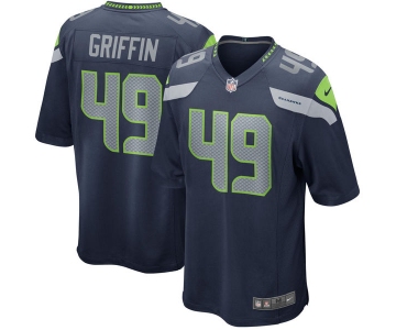 Nike Seattle Seahawks #49 Shaquem Griffin Navy 2018 NFL Draft Pick Elite Jersey