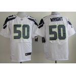 Nike Seattle Seahawks #50 K.J. Wright White Elite Jersey