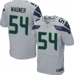 Nike Seattle Seahawks #54 Bobby Wagner Gray Elite Jersey