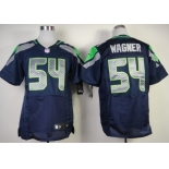Nike Seattle Seahawks #54 Bobby Wagner Navy Blue Elite Jersey