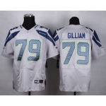 Nike Seattle Seahawks #79 Garry Gilliam Gray Elite Jersey