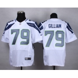 Nike Seattle Seahawks #79 Garry Gilliam White Elite Jersey