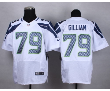 Nike Seattle Seahawks #79 Garry Gilliam White Elite Jersey