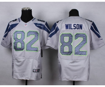 Nike Seattle Seahawks #82 Luke Willson Gray Elite Jersey