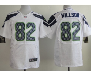 Nike Seattle Seahawks #82 Luke Willson White Elite Jersey