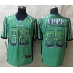 Nike Seattle Seahawks #88 Jimmy Graham Drift Fashion Green Elite Jersey