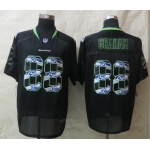 Nike Seattle Seahawks #88 Jimmy Graham Lights Out Black Ornamented Elite Jersey