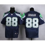 Nike Seattle Seahawks #88 Jimmy Graham Navy Blue Elite Jersey