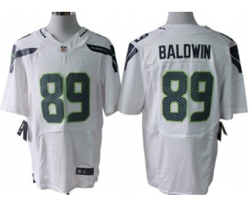 Nike Seattle Seahawks #89 Doug Baldwin White Elite Jersey