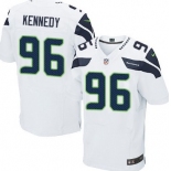 Nike Seattle Seahawks #96 Cortez Kennedy White Elite Jersey