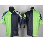 Nike Seattle Seahawks Blank Green/Navy Blue Two Tone Elite Jersey