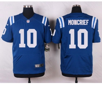 Men's Indianapolis Colts #10 Donte Moncrief Royal Blue Team Color NFL Nike Elite Jersey