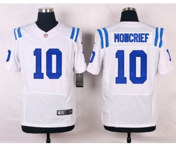 Men's Indianapolis Colts #10 Donte Moncrief White Road NFL Nike Elite Jersey