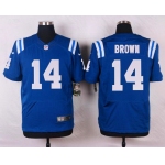 Men's Indianapolis Colts #14 Vincent Brown Royal Blue Team Color NFL Nike Elite Jersey