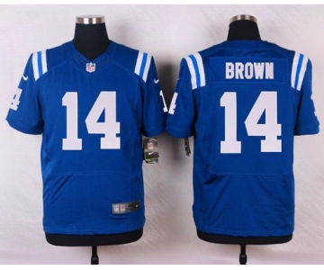 Men's Indianapolis Colts #14 Vincent Brown Royal Blue Team Color NFL Nike Elite Jersey