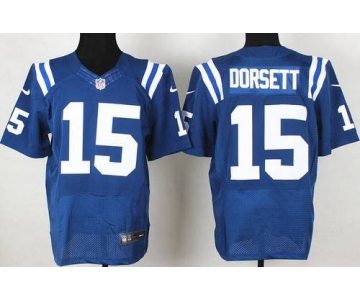 Men's Indianapolis Colts #15 Phillip Dorsett Nike Blue Elite Jersey