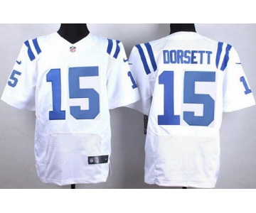 Men's Indianapolis Colts #15 Phillip Dorsett Nike White Elite Jersey