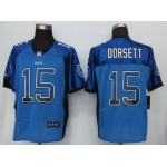 Men's Indianapolis Colts #15 Phillip Dorsett Royal Blue Drift Fashion NFL Nike Jersey