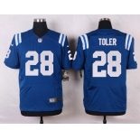 Men's Indianapolis Colts #28 Greg Toler Royal Blue Team Color NFL Nike Elite Jersey