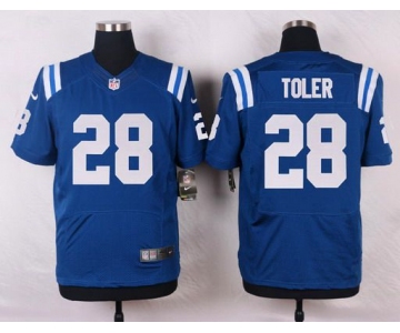 Men's Indianapolis Colts #28 Greg Toler Royal Blue Team Color NFL Nike Elite Jersey