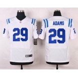 Men's Indianapolis Colts #29 Mike Adams White Road NFL Nike Elite Jersey